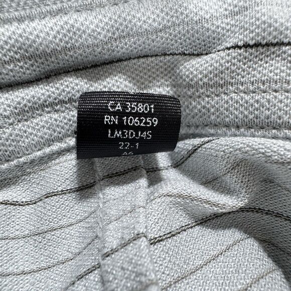 Lululemon Polo Shirt Men L Gray Stripe Evolution Performance Golf Short Sleeve - Picture 5 of 12